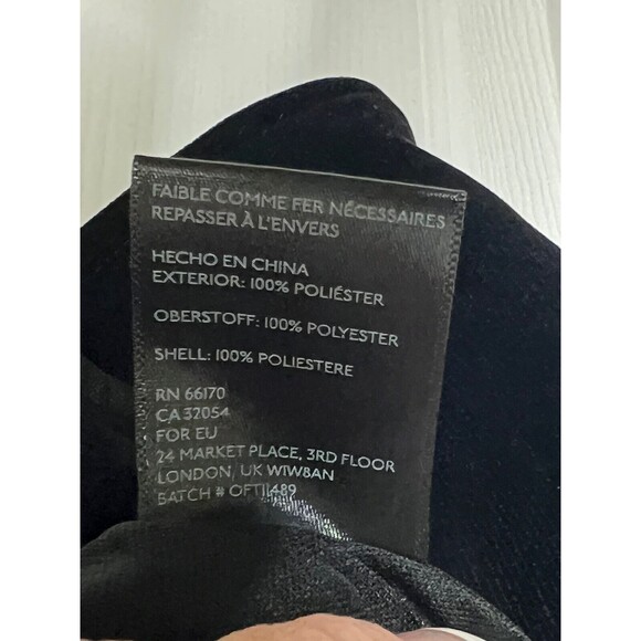 Urban Outfitters Black Crop Top Bandeau Corduroy Buckle Size S ? M ? See Meas. - Picture 5 of 6